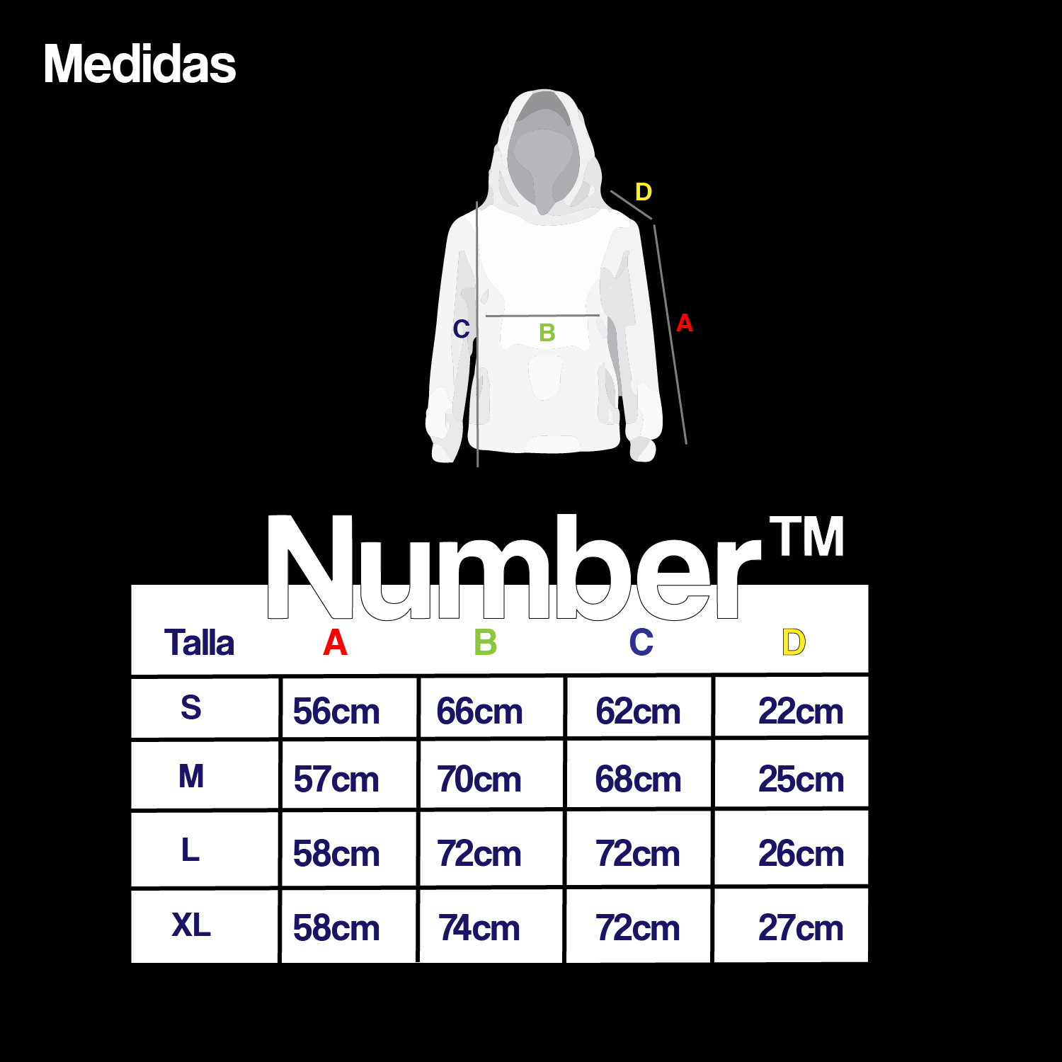 Poleron Number World Merch "Negro"